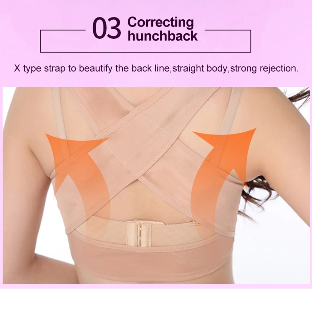 Shoulder Back Straightener Posture Corrector Belt Chest Orthotics Support Straight Back Rectify Shoulder Corrector Belts