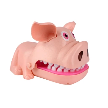 

Children'S Electric Lighting Pig Tidy Toy Creative Luminous Pig Game Classic Bite Finger Toy Funny Party Game Toys