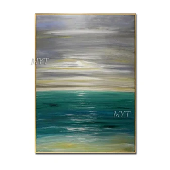 

Sky And Water Scenery Abstract Oil Painting Wall Art Home Decor Picture Modern Oil Painting On Canvas 100% Handpainted No Framed