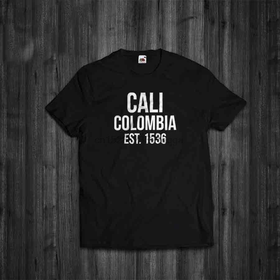 T Shirt Cali Est 1536 Kolombia Kartel Terinspirasi Tee Merek Musim Panas Katun Pria Unik Maskulin Jalan Menggunakan T Shirt T Shirt Aliexpress