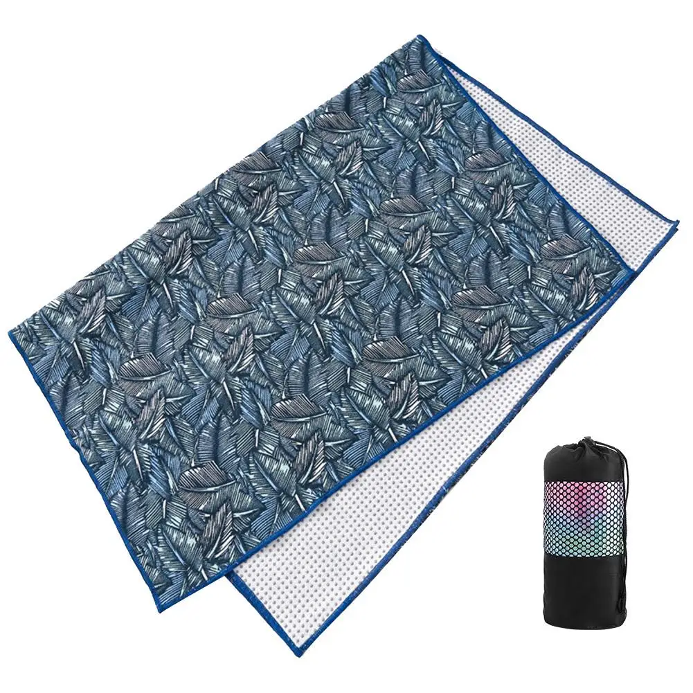 Non Slip Hot Yoga Towel Absorbent Odorless Microfiber Mat Towel Portable Travel Yoga Mat For Hot Yoga Bikram Pilates