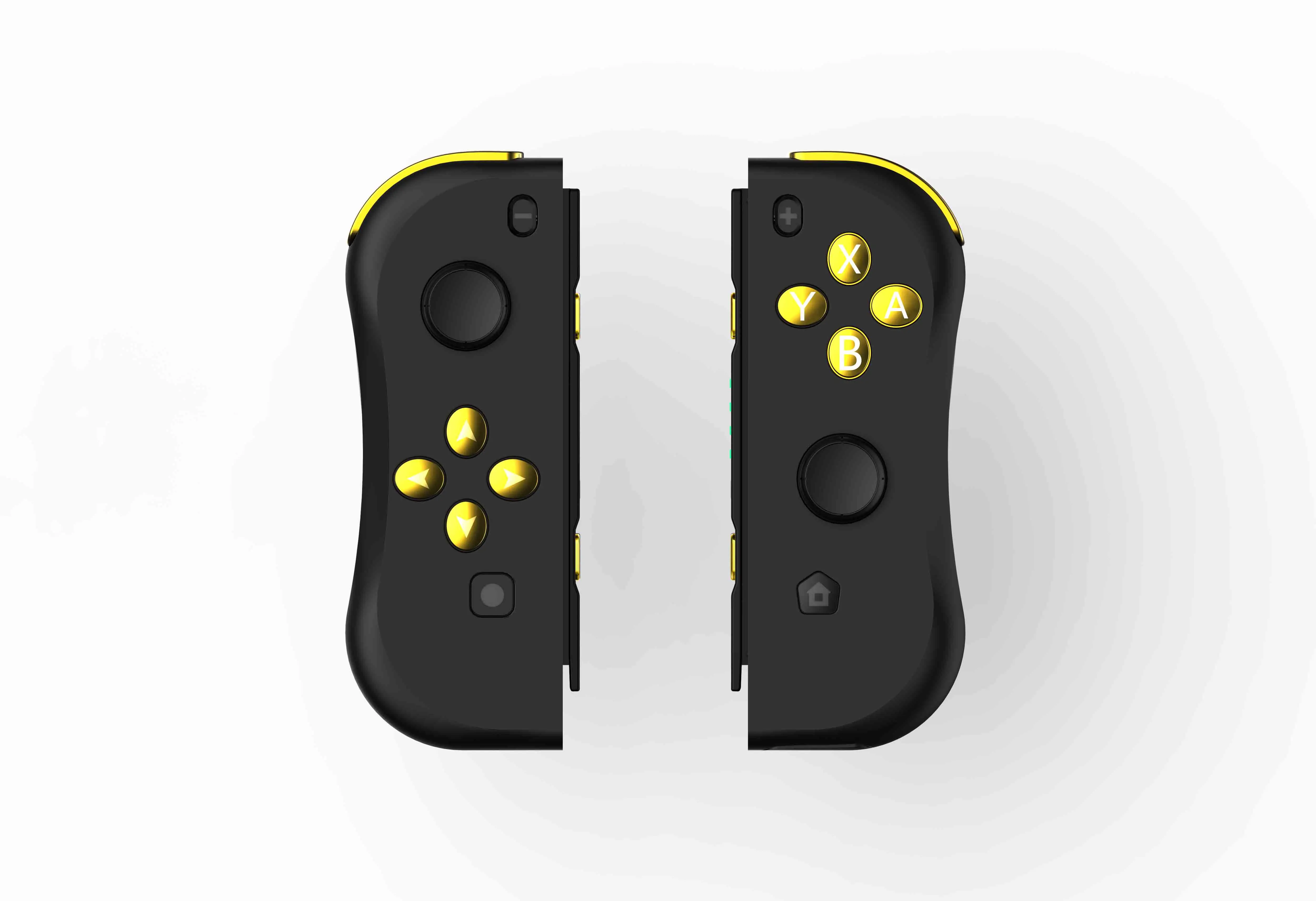 Schwarz und gold Für NS Freude (L/R) drahtlose Bluetooth Game-Controller 11 farbe Gamepad Joystick für Nintend Schalter Konsole Schwarz und gold Für NS Freude (L/R) drahtlose Bluetooth Game-Controller 11 farbe Gamepad Joystick für Nintend Schalter Konsole