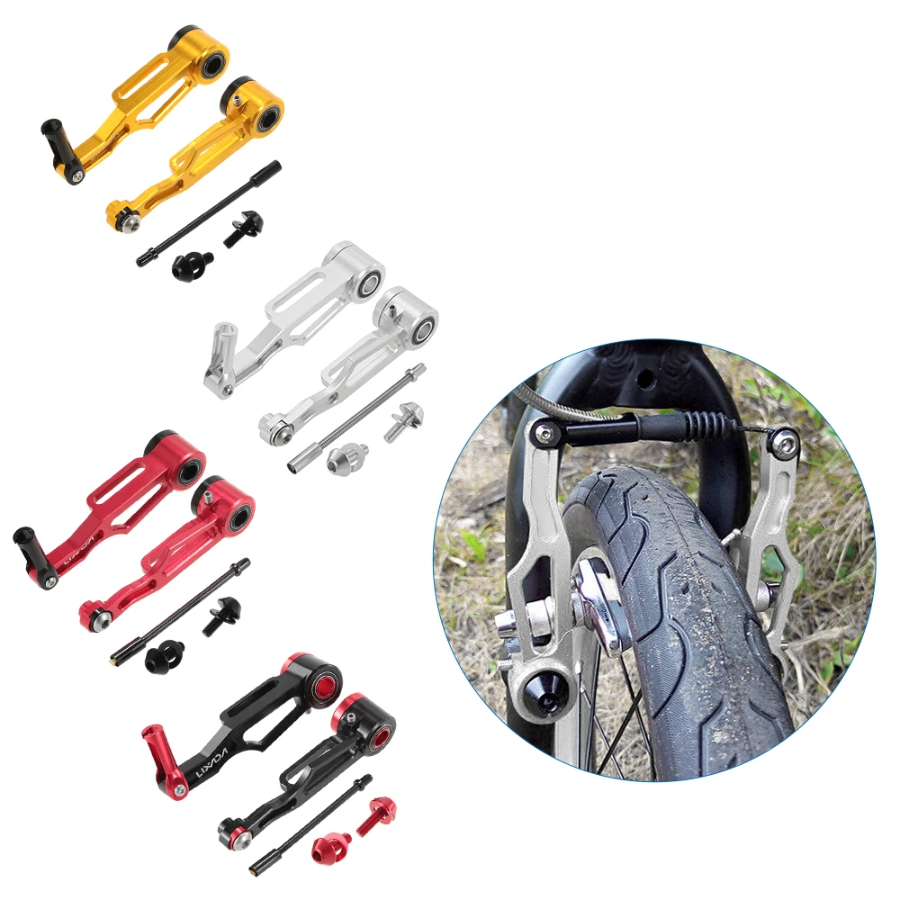 

New Bike Front Brake Caliper Set Aluminum Alloy Folding Bike Long Arm V-brake for 16in / 18in / 20in Folding bike accessories