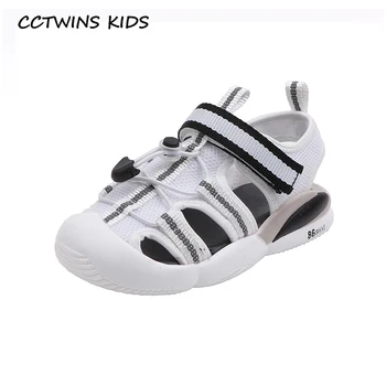

CCTWINS Kids Shoes 2020 Summer Baby Boys Mesh Casual Shoes Children White Beach Sandals Girls Fashion Breathable Shoes BS456