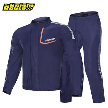

LYSCHY Waterproof Motorcycle Raincoat Rain Pants Men Poncho Moto Rain Jacket Rain Suit Motorbike Scooter Biker Riding Rain Suit
