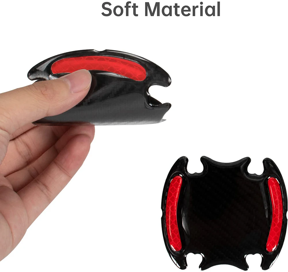 8pcs 3D Car Reflective Sticker Tape Reflector Fender Warning Bumper Strip Door Handle Bowl Cover Car Exterior Accessories Set AA reflective car sticker car reflector sticker reflective stickers reflective tape reflective sticker car reflector vehicle reflector car vinyl sticker car door stickers reflective strip reflective strips