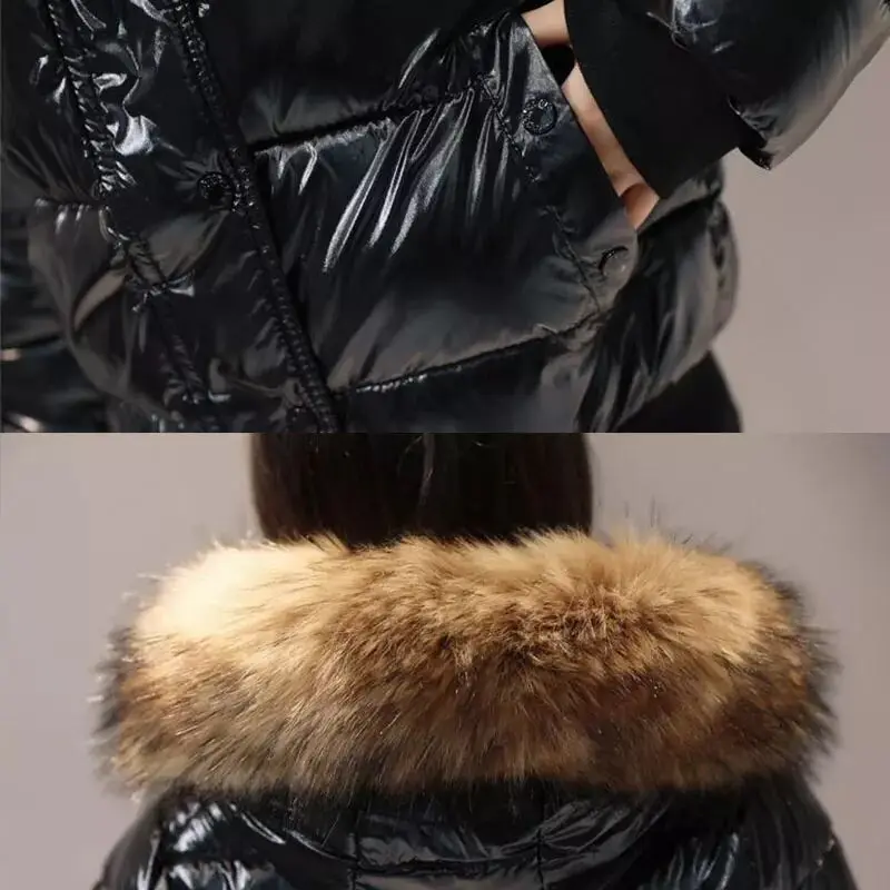 Зимняя теплая Женская куртка, новинка, модное женское пальто, утепленная женская куртка с капюшоном, зимнее пальто, женская хлопковая куртка