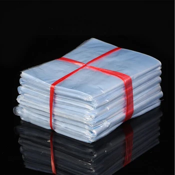 

100PCS Transparent Laminating Wrappers PVC Shrink Wrap Heat Shrink Bags For Handmade Soaps Bottles Kitchen Organizer