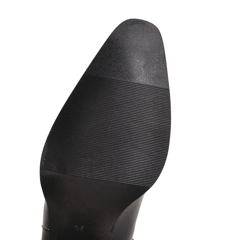 HTUUA брендовые вышитые ковбойские сапоги Вестерн для Для женщин квадратный каблук короткие ботильоны Обувь на теплом меху женские осенние и зимние сапоги SX3364