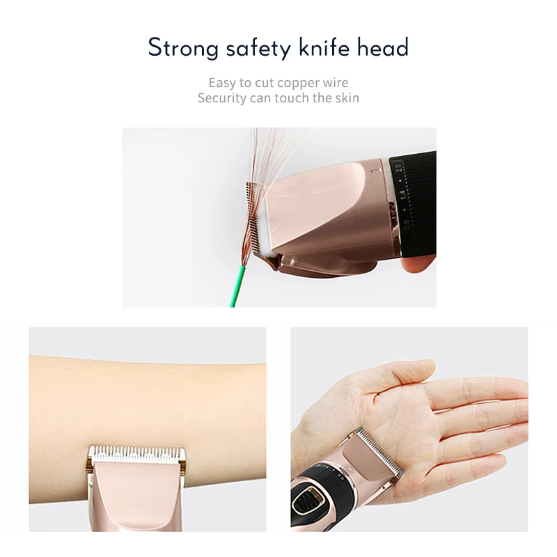 Quick Charge Hair Clipper for Men Fine Turning Electric Trimmer Professional Barber Tools 2 Hours U