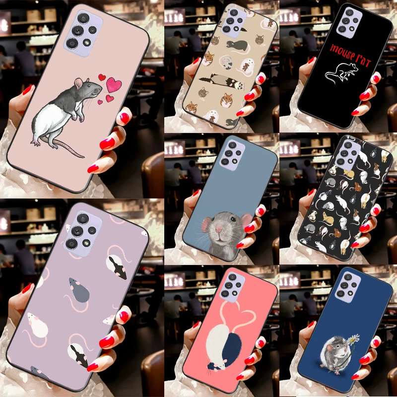 Чехол для телефона Мышь Крыса Samsung A12 A32 A52 A72 A22 A42 A11 A51 A71 A03S A02S A21S A70 A50 | Мобильные