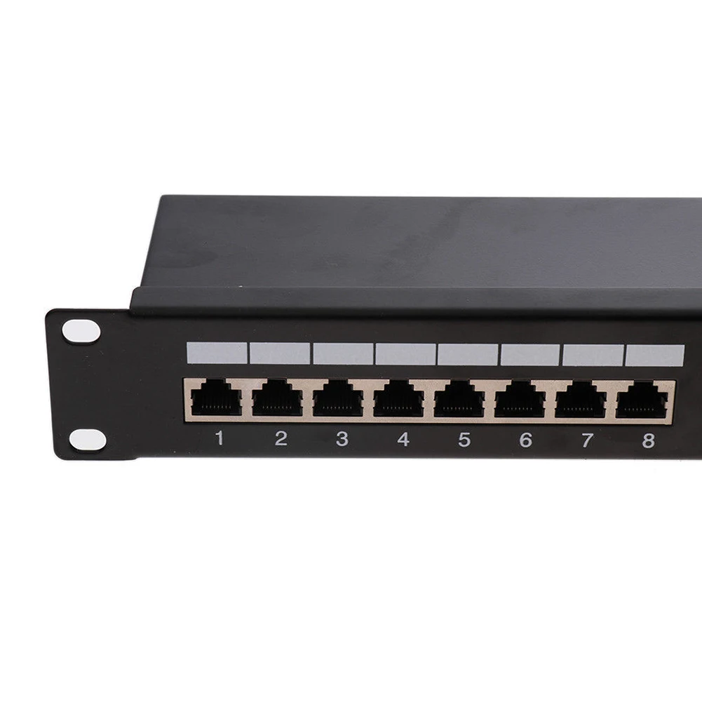19 дюймов 24 порта CAT5E LAN сеть экранированная Шахматная пустая стойка патч-панель