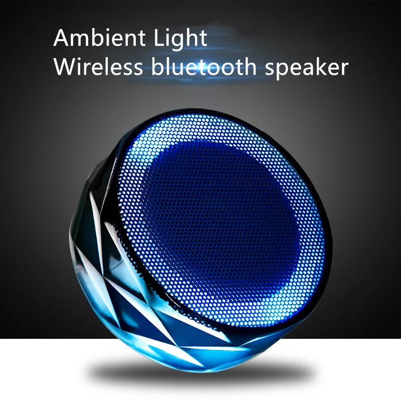 Bluetooth динамик Кристальный цветной светильник s вставка TF карта аудио мини цветной светильник функция флэш-вызова длительный срок службы батареи F4024