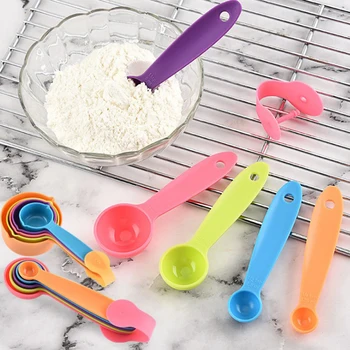 

5Pcs Colorful Measuring Spoons Measuring Cup Set Kitchen Baking Cooking Tool