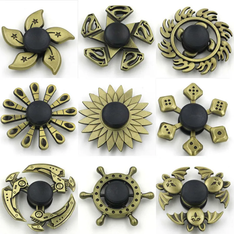

Creative Zinc Alloy Bronze Fingertip Gyro Metal Edc Spinner Gyro Toy Decompression Artifact for Adults Kids