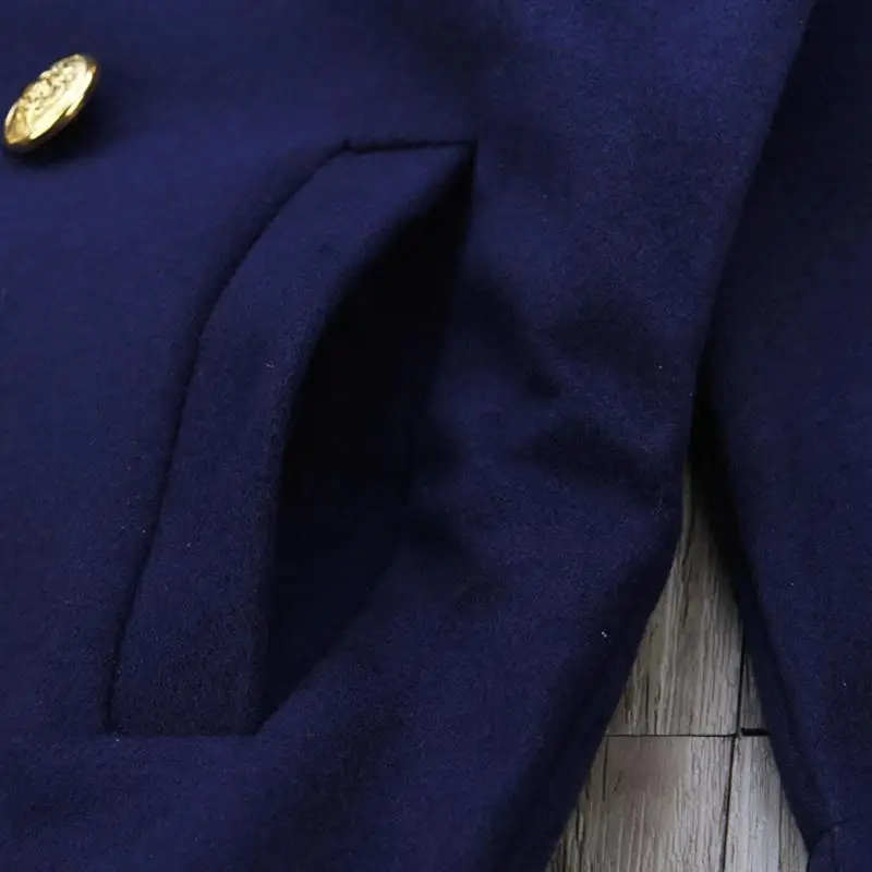 Lovely Baby Girls Jackets Cultivate Oneself Long Sleeve Solid Preppy Style Tailored Collar Autumn Daily Leisure Coat
