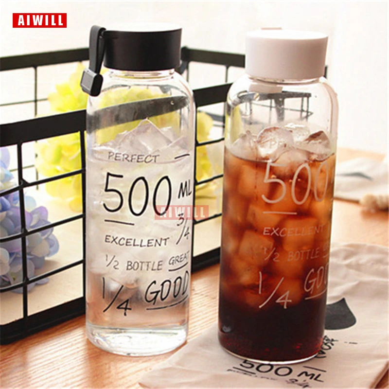glass water bottles