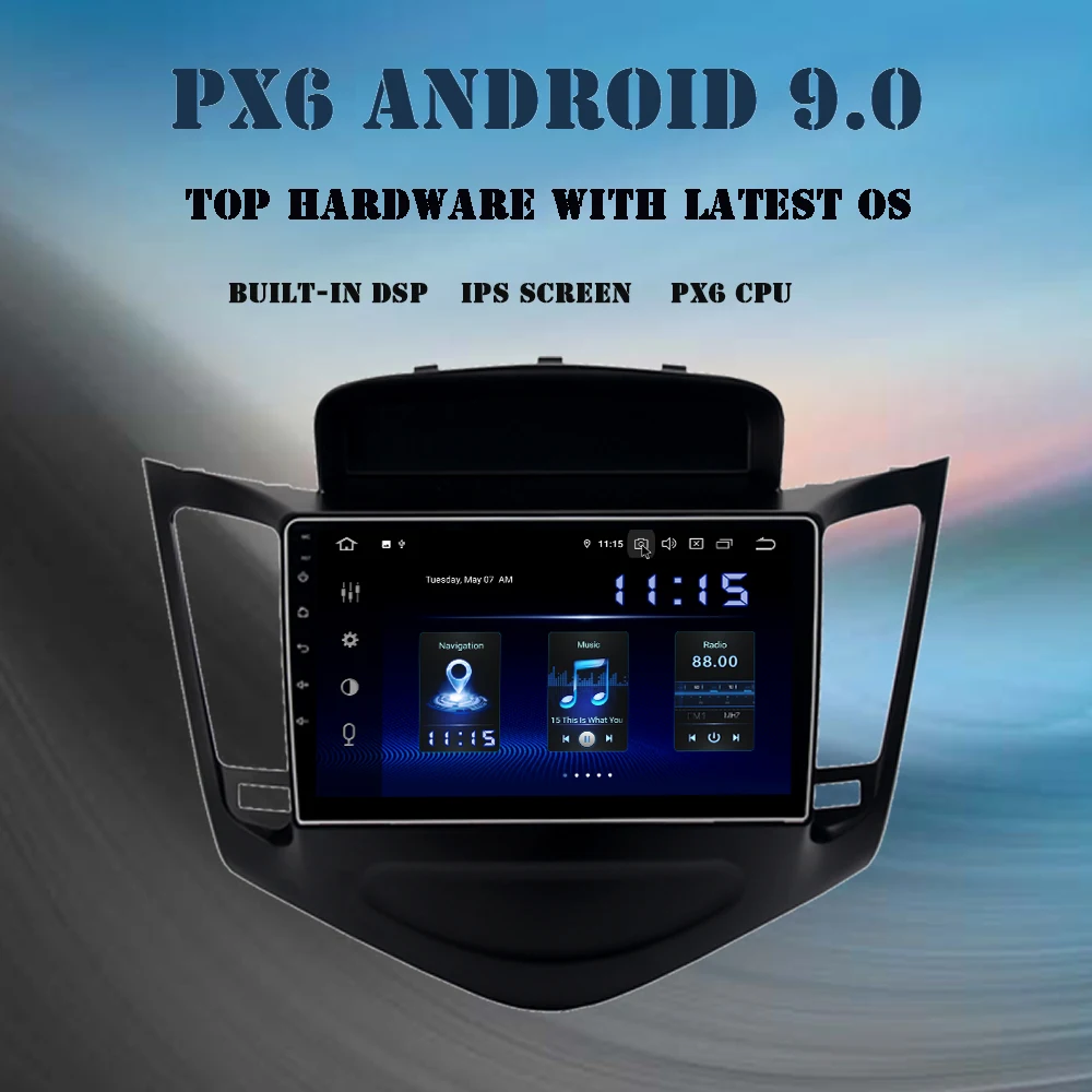 Автомобильный мультимедийный плеер 1 din Android 10 0 для Chevrolet Cruze 2009 2010 2011 2012 радио 9