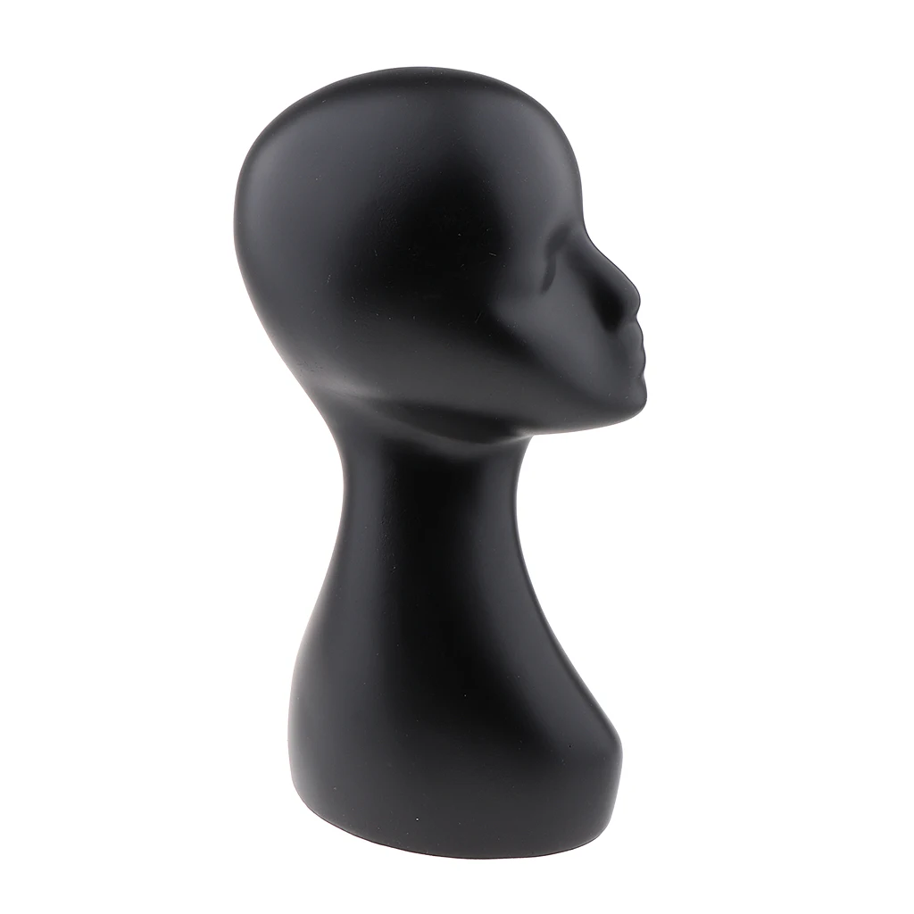  Sturdy ABS Female Mannequin Manikin Head Model Wig Jewelry Hat Display Holder Stand 52cm Head Circumference