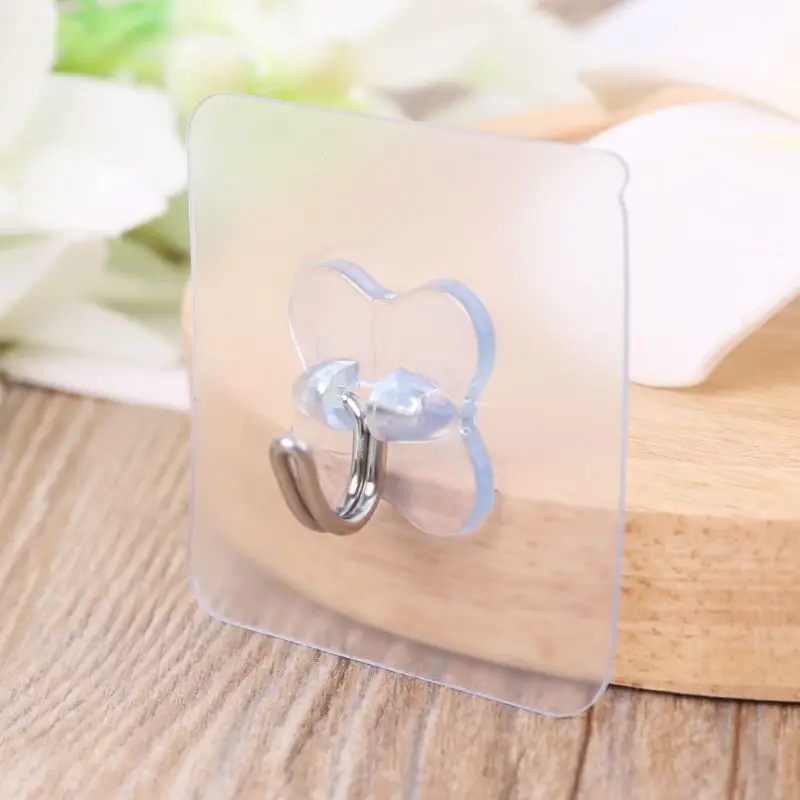 

2pcs Self Adhesive Wall Hangers Towel Picture Photo Frame Handbag Power Strip Holder Hooks Hanging Bathroom Kitchen Accessories