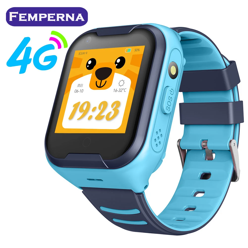 Femperna G4H Детские умные часы 4G IP67 Водонепроницаемый видео связь SOS One Boutton для помощи умные часы для мужчин для Android IOS