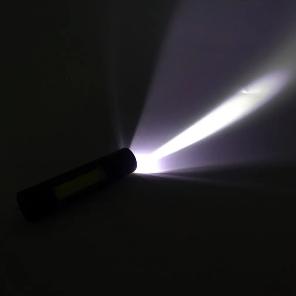 Portable USB Rechargeable LED Flashlight Torch Inspection Lamp Fixed Focus Aluminum Alloy Flashlight