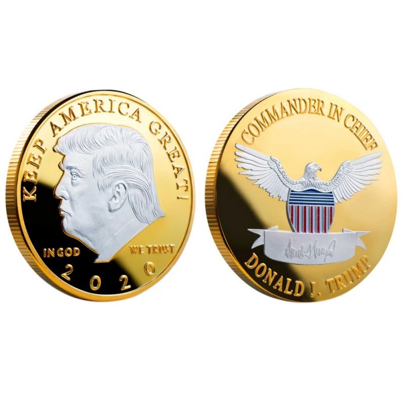 US Donald Trump Gold Commemorative Coin "Second Presidential Term 2021 2025 IN GOD WE TRUST