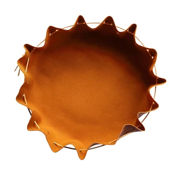 

2 Pieces Durable PU Leather Open Top Bushcraft Tinder Storage Pouch, Camping Survival Gear Organizer Holder Bag