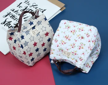 

flower print reusable ice bag dry cold ice pack insulated cooler bag for food drink cans fresh carrier lunch box cold pack JBN11