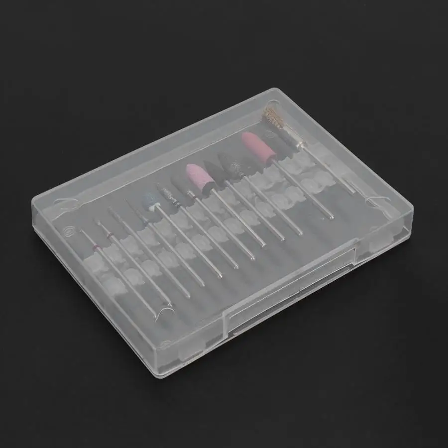 12 шт. вольфрамовый сплав для маникюра Сверла полировка заусениц прибор педикюра