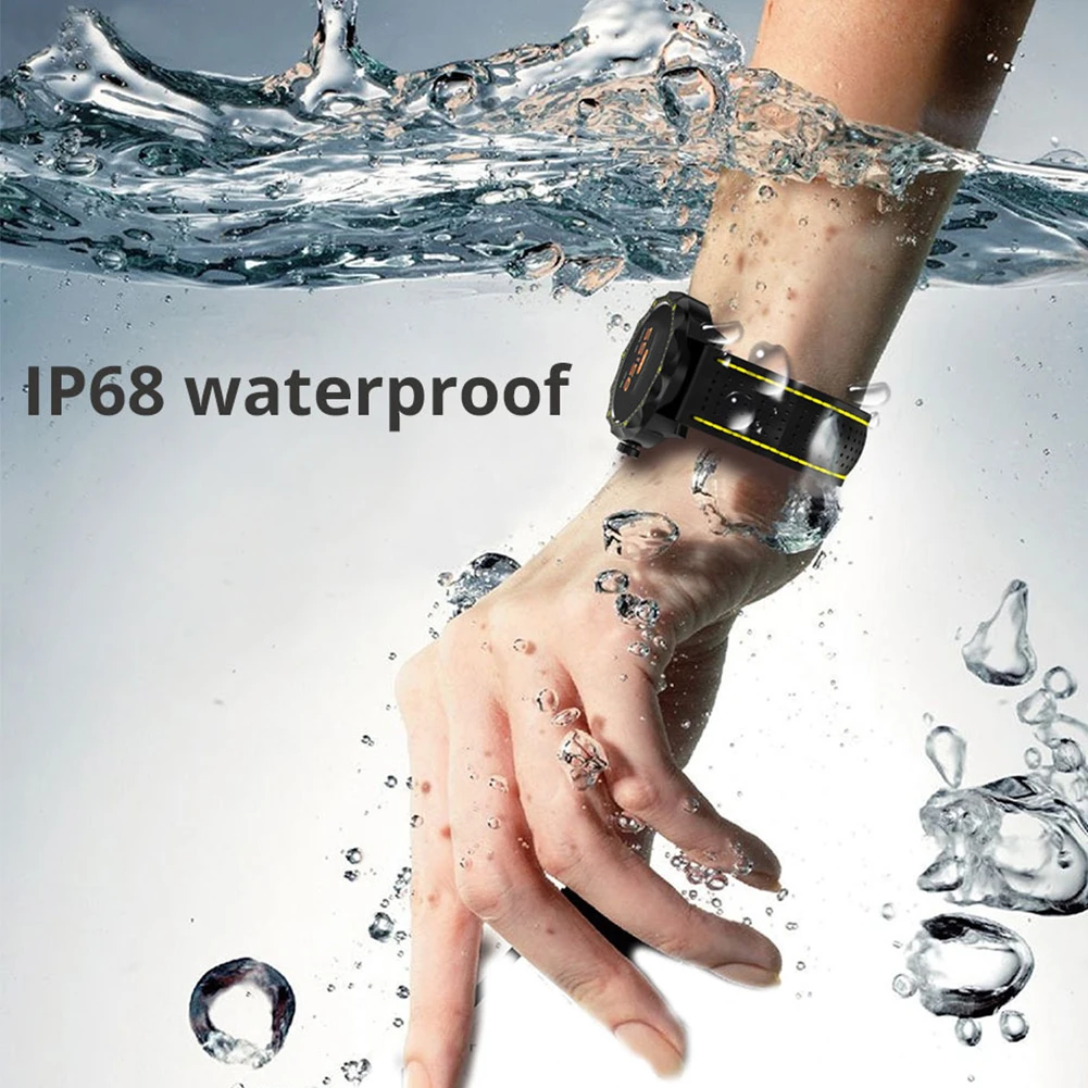 IP68 Водонепроницаемый фитнес-трекер электронный цифровой дисплей Силиконовые смарт-часы Мода для IOS Android спортивный браслет