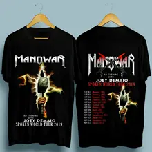 Новинка Manowar threed World Тур ноября черная футболка S-2XL Новое поступление забавная