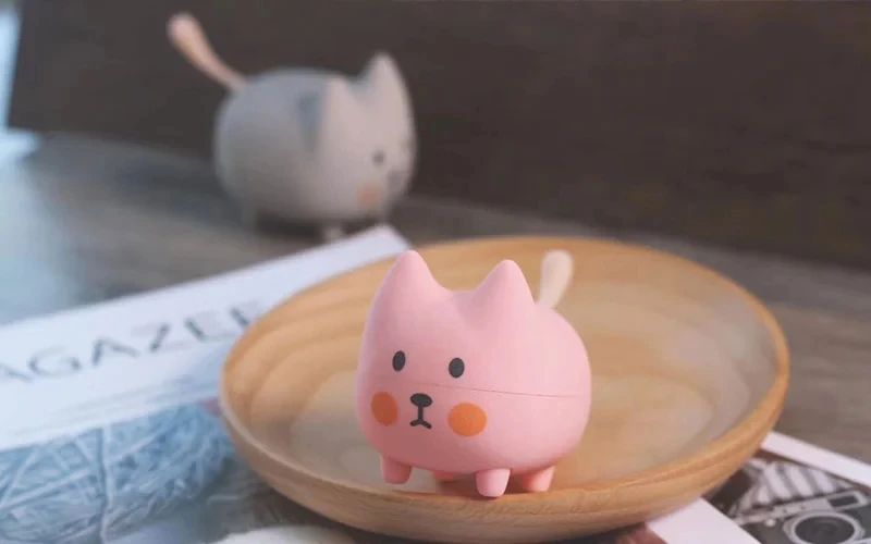 kitten Pink Новейший OEM милый, с кошками, животными Мини Портативный bluetooth-динамик - Цвет: kitten Pink