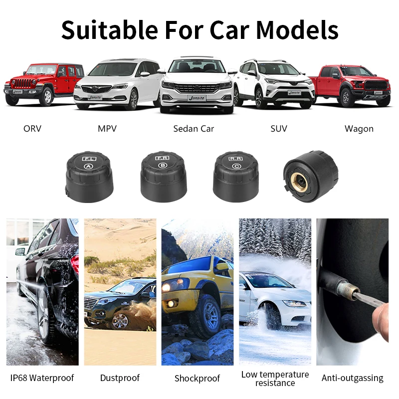 Ʈ ڵ Ÿ̾ з  ý, ū ȭ TPMS, ¾籤 ,    LCD ȭ,  4 Ÿ̾, 2021 ǰ