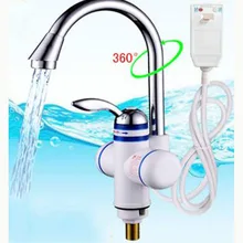 Мгновенный Электрический водонагреватель, кран для кухонной раковины, безрезервуарный водонепроницаемый смеситель для горячей и холодной ванной комнаты, краны для воды с одной ручкой 220 В