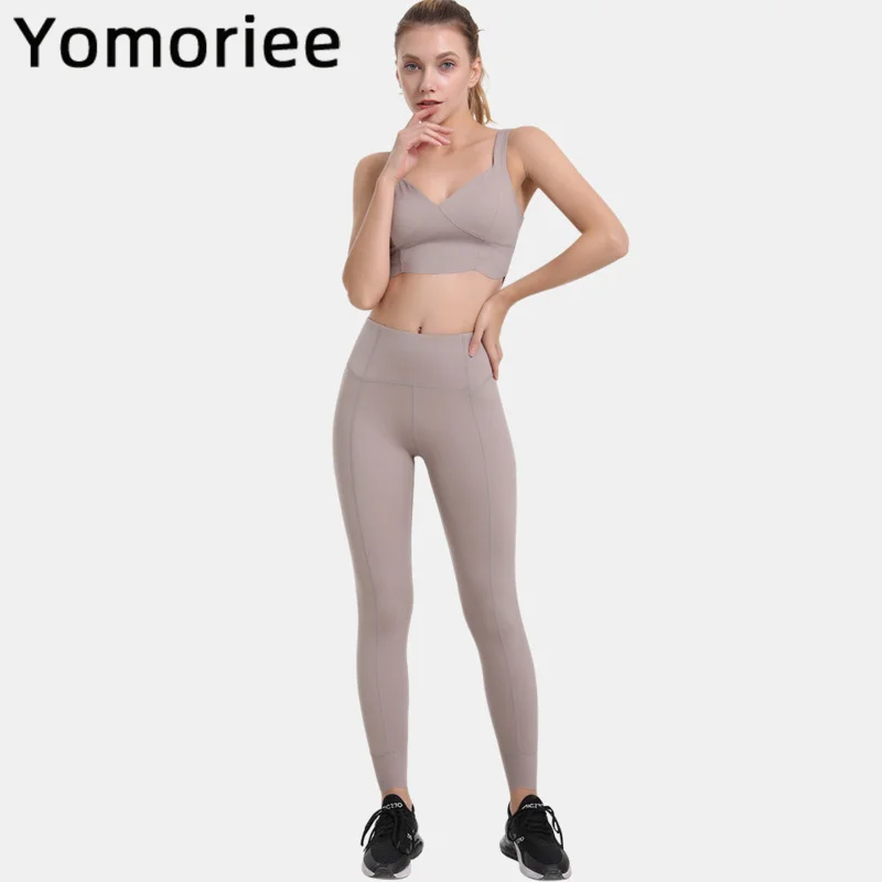 

Women Yoga Set Gym Sport Workout Running Training Sexy High Waist Butt Lifting Push-up Athletic Sportswear Tracksuit Yomoriee