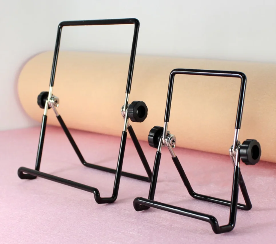 Foldable adjustable metal tablet pc stand holder