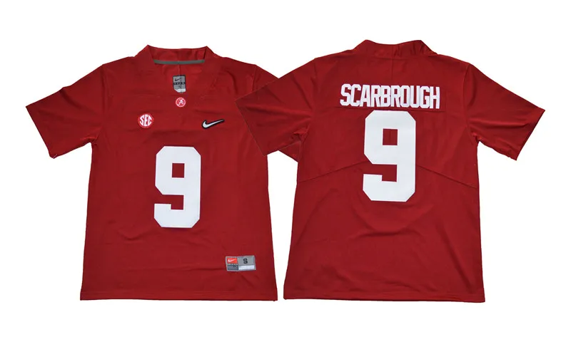 1 Мужские футболки Alabama Bo Scarbrough 9 - Цвет: 1