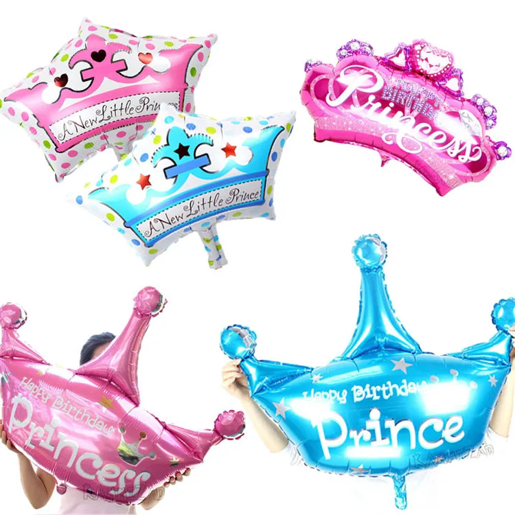 24inch Big Moon Foil Balloons Wedding Birthday Party 36inch crown Helium Globos Decoration Baby shower balon Pink Silver