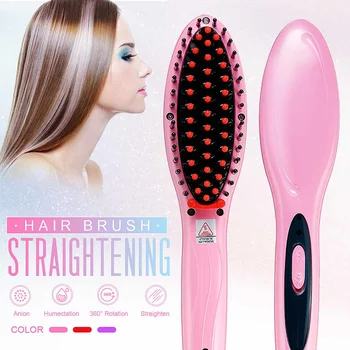 

Electric Hair Straightener Ceramic Hot Combs Straightener Heating Combs Men Beard Straightener Brush Profissional Styling Tools