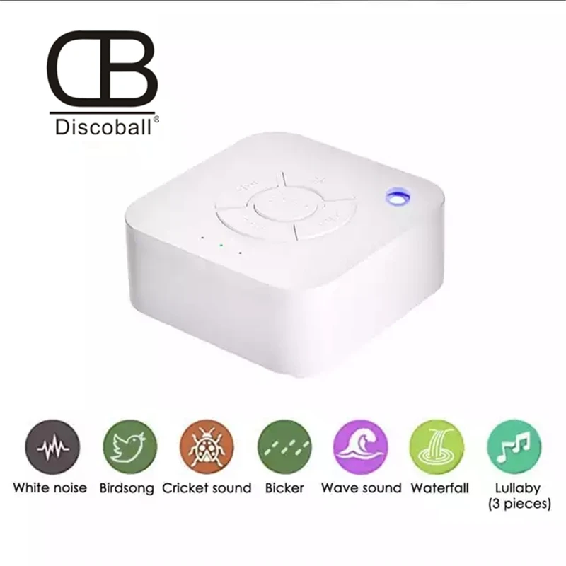 

White Noise Machine USB Rechargeable Timed Shutdown Sleep Sound Machine For Sleeping Relaxation For Baby Adult Office Travel