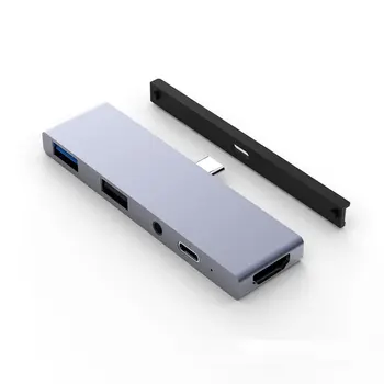 

Type-C Hub To HDMI PD3.5/USB3.0/USB2.0 Hub Compatible With IPad Pro 2018/2019/2020 And Other Type-C Ports
