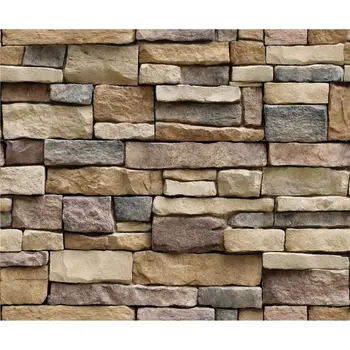 

2020 3D Stone Brick Wallpaper Removable PVC Wall Sticker Home Decor Art Wall Paper for Bedroom Living Room Background Decal