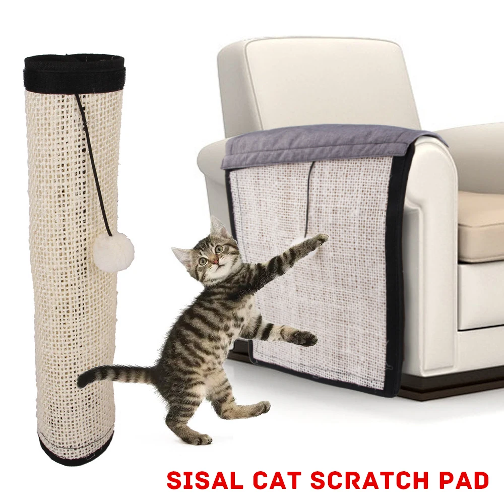 Cat Scratching Mat Natural Sisal Scratcher Mat Pet Scratch Couch
