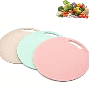 

Round Chopping Board Wheat Straw Cutting Board Chopping Board Multi-Function Plastic Chopping Board Kitchen Supplies