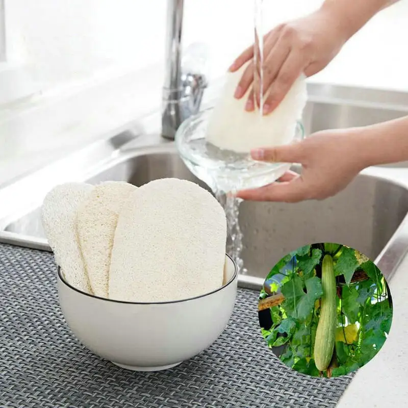 Мочалка для посуды Loofah супер впитывающая ткань из натурального волокна