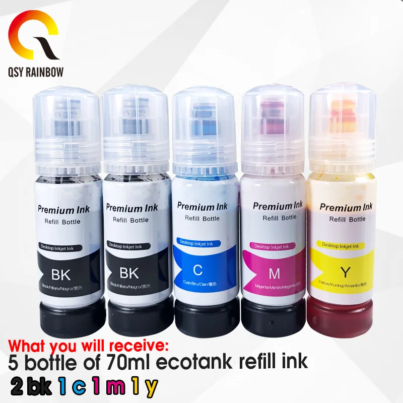 Inktec Pigment Printer Refill Ink For Epson Ecotank Ink Cartridge L350 L355 L360 