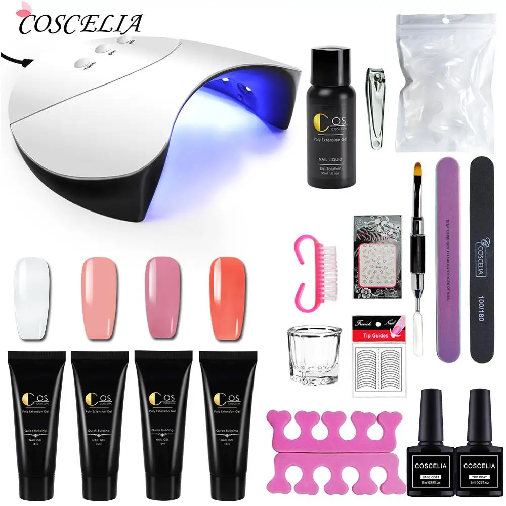 

Poly Gel Nail Kit Quick Building Gel Nail Polish For Nails Extensions Hard Gel Poly Gel Nail Kit Manicure