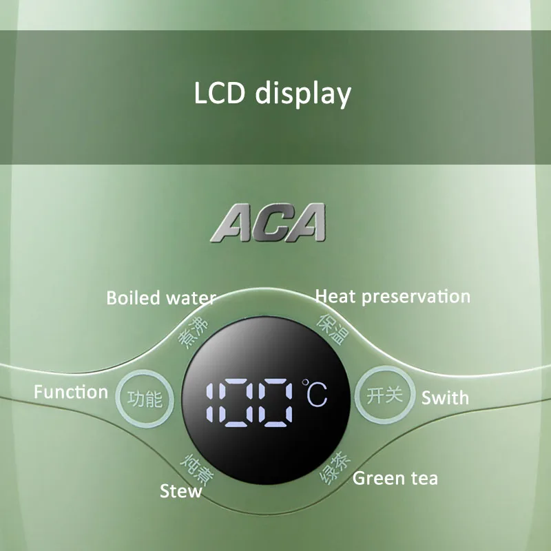 220V Portable Electric kettle Travel Mini Small Home Office Health Pot Multi-function Insulation Porridge Cooker 0.5L