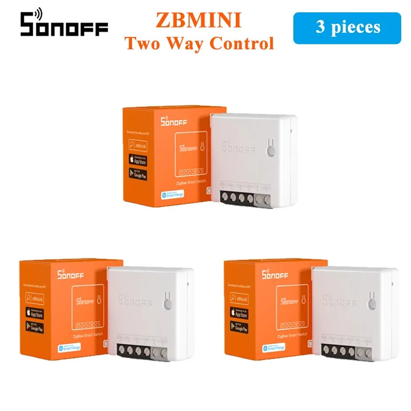 SONOFF ZBMINI Zigbee 3.0 Mini Smart Switch DIY Two Way Module eWelink APP Control ZBBridge Required Work with Aelxa Google Home 